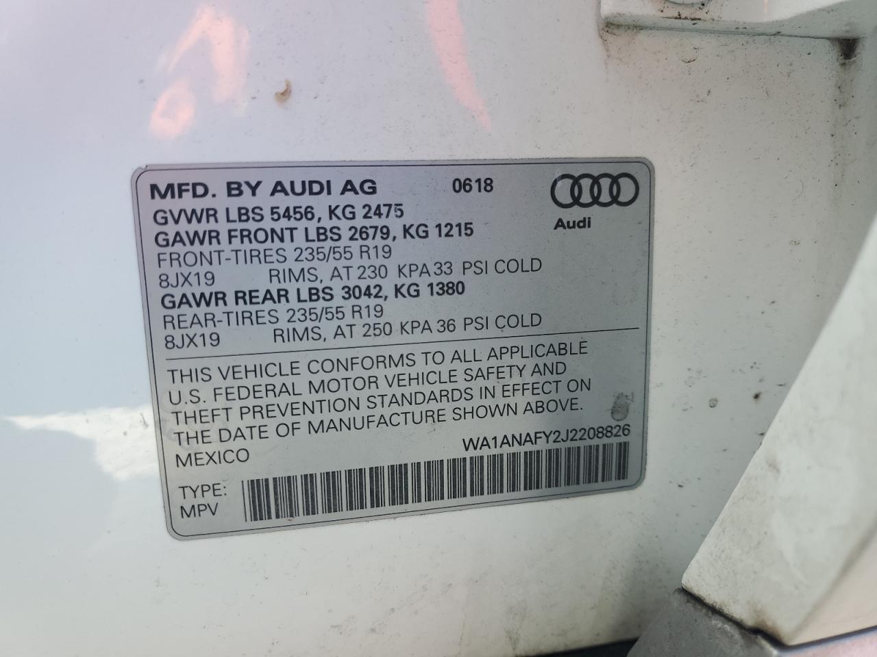 2018 AUDI Q5