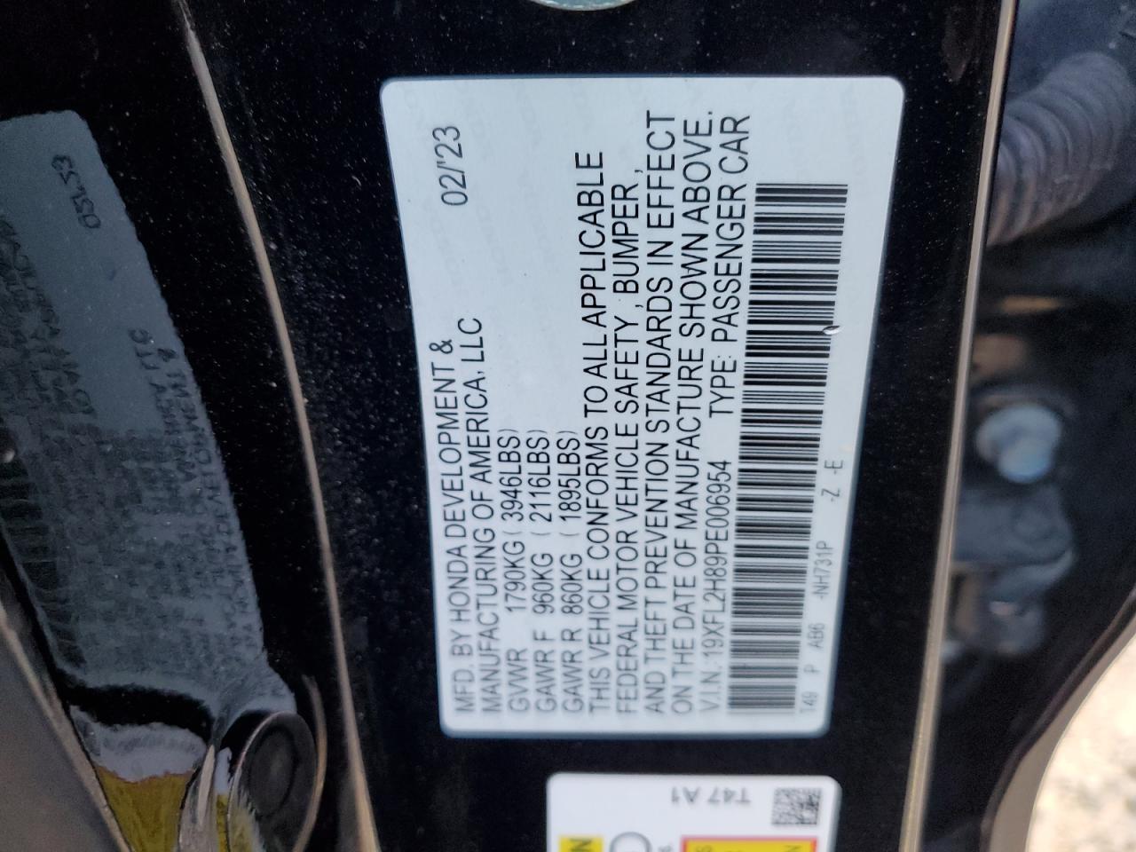 2023 HONDA CIVIC