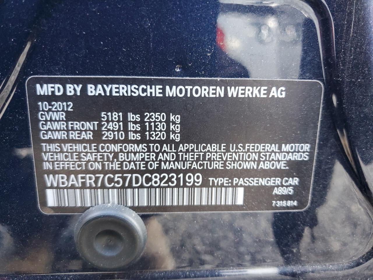 2013 BMW 5 series