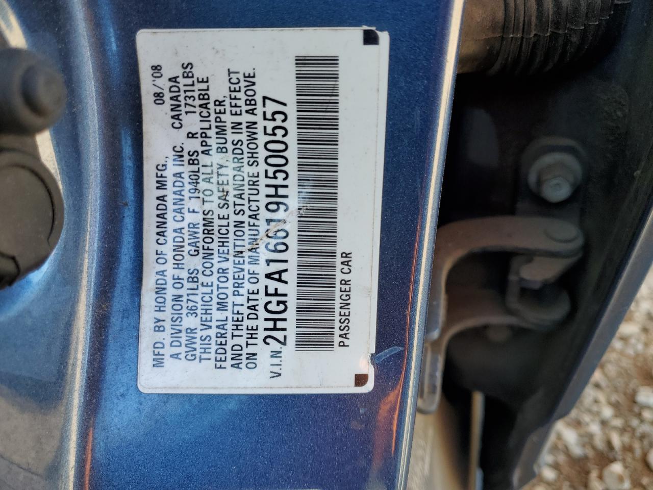 2009 HONDA CIVIC