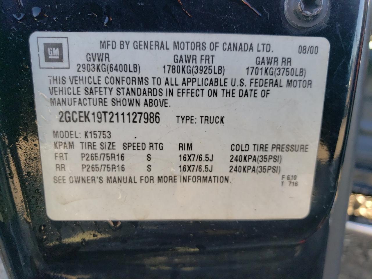 2001 CHEVROLET Silverado