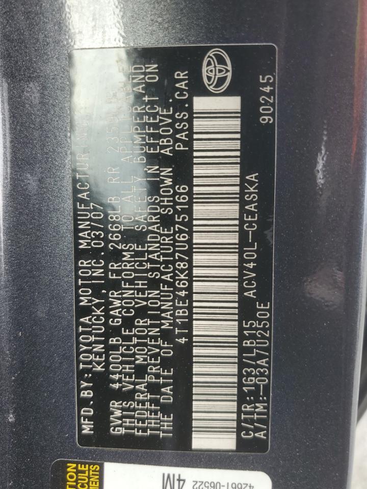 2007 TOYOTA CAMRY