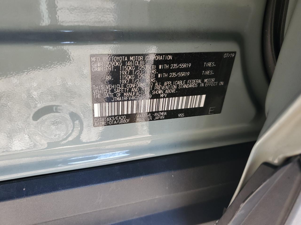 2019 TOYOTA RAV4