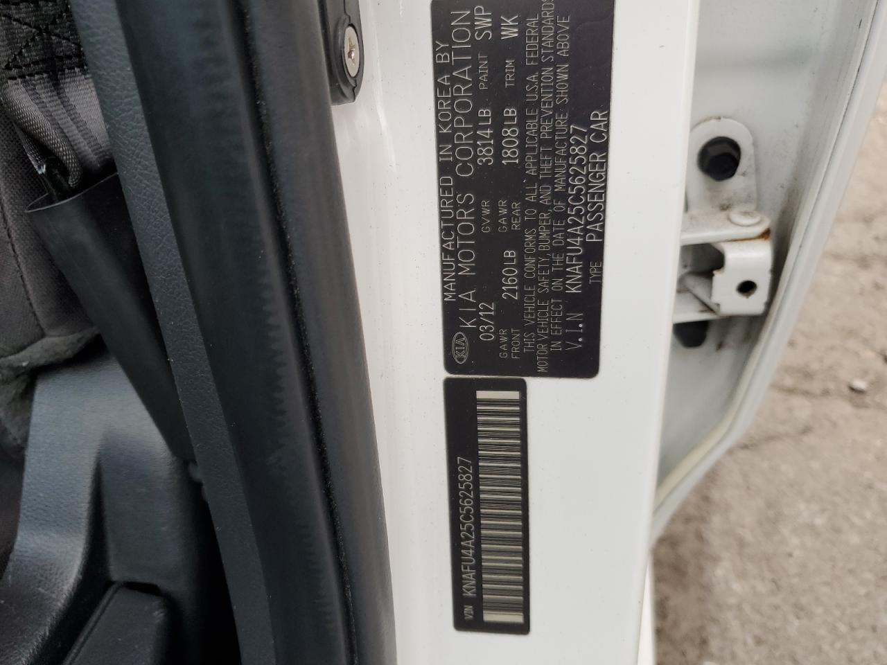 2012 KIA FORTE