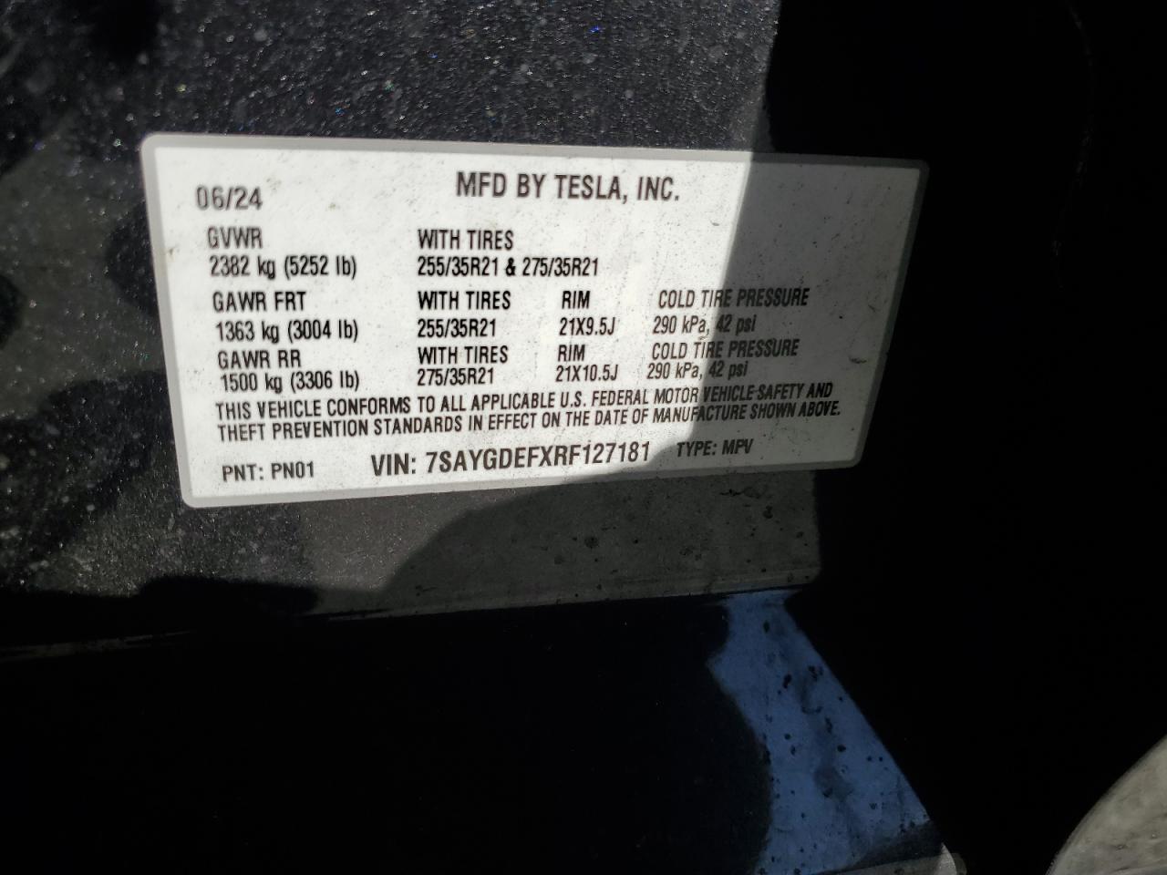2024 TESLA MODEL Y