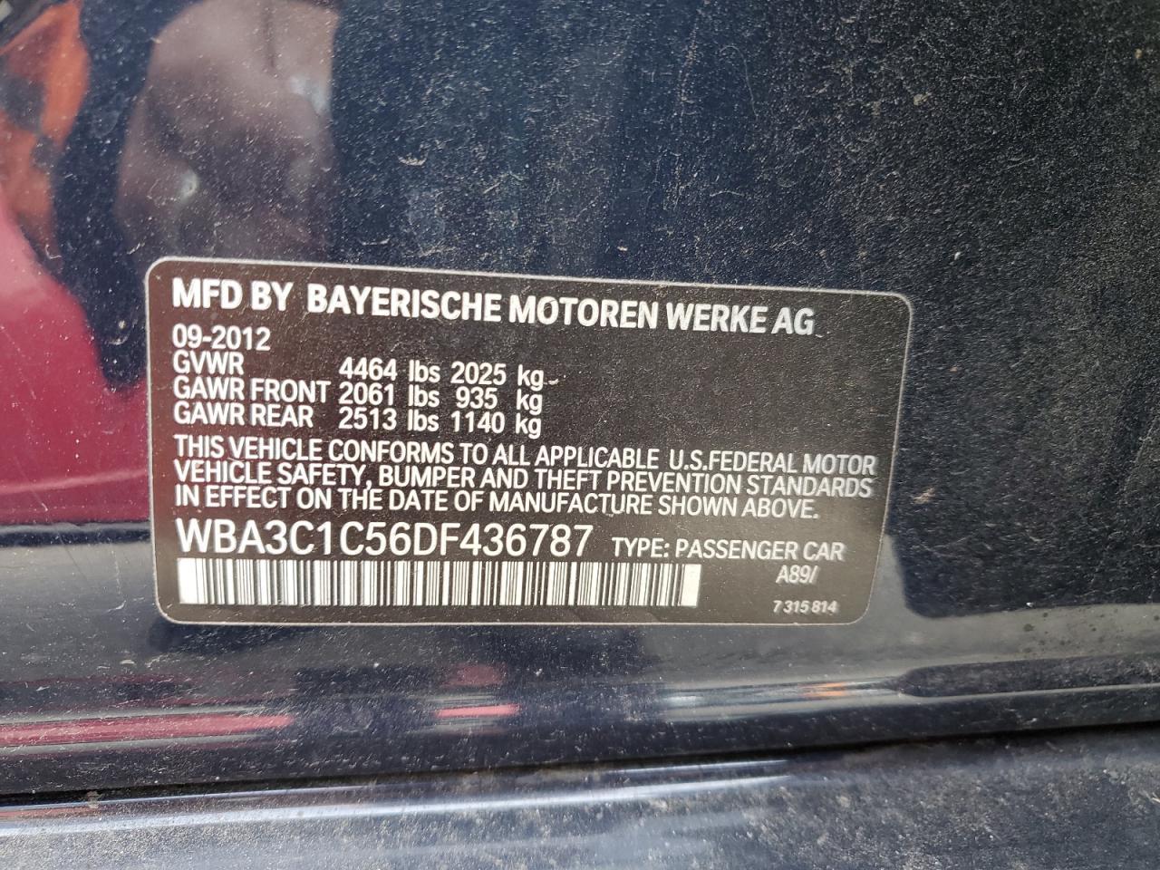 2013 BMW 3 SERIES