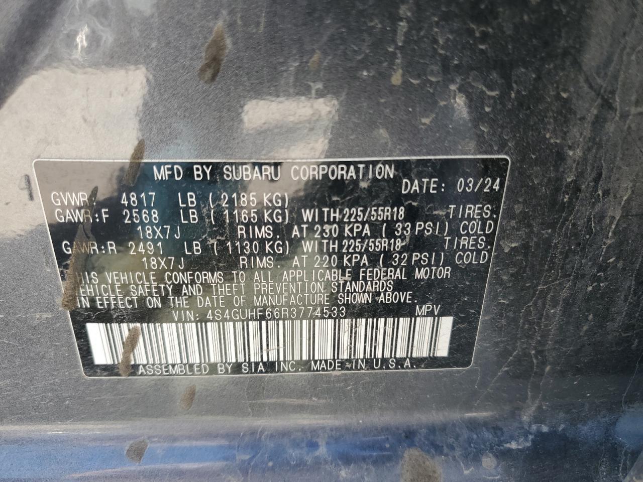 2024 SUBARU Crosstrek