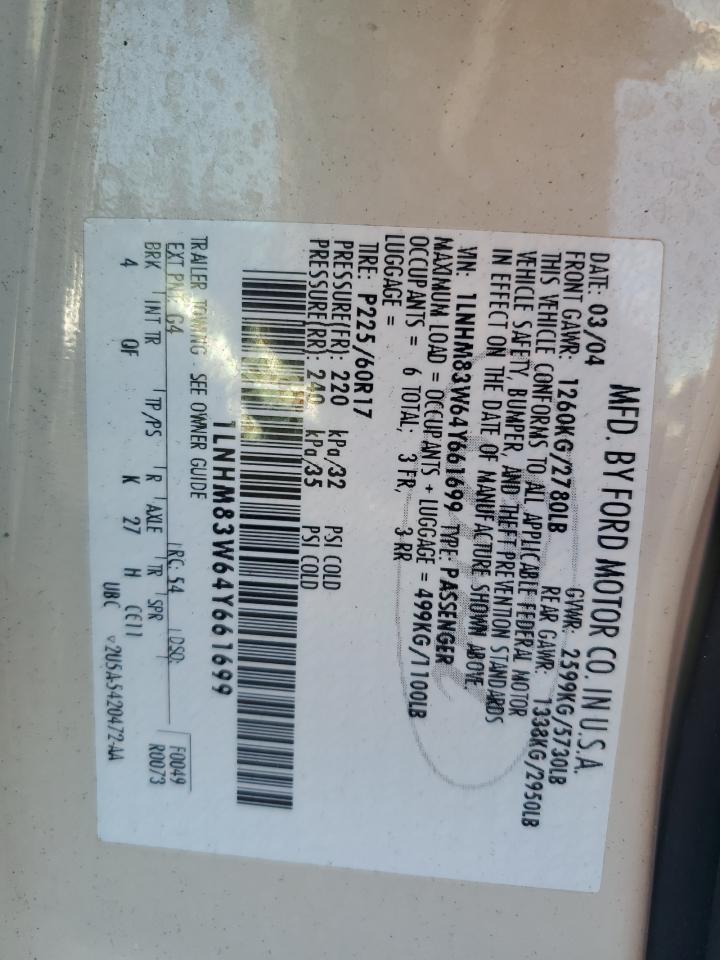 2004 LINCOLN Town Car