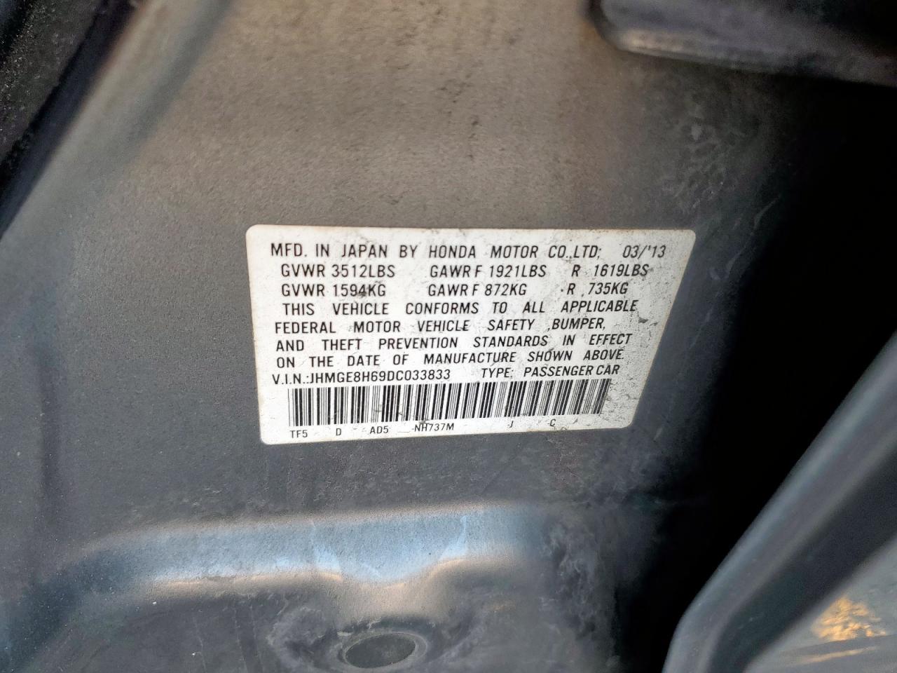 2013 HONDA FIT