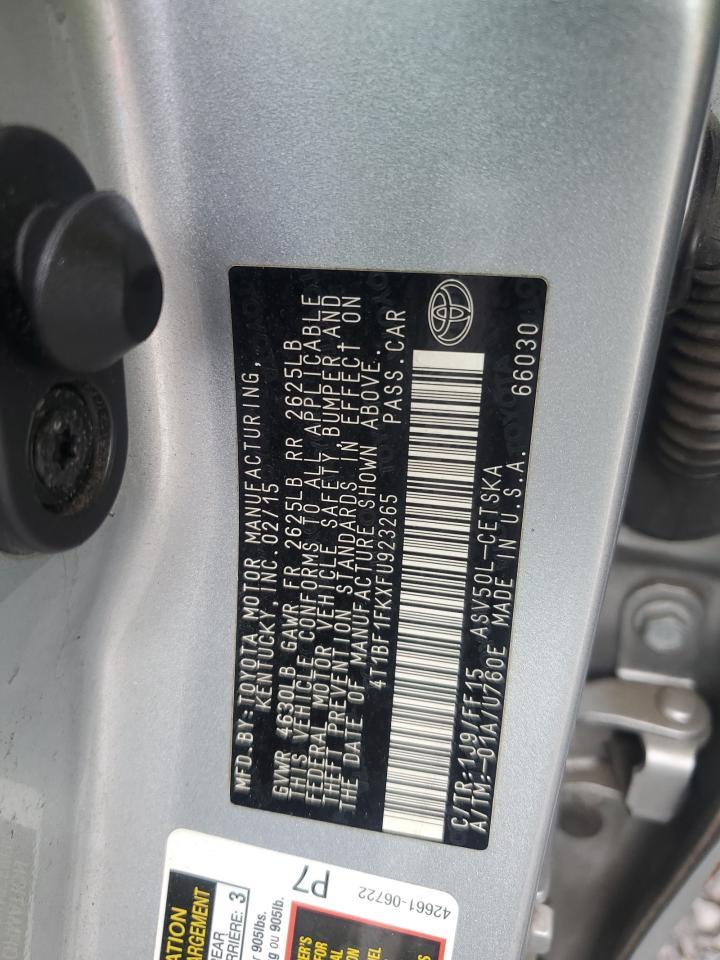 2012 TOYOTA CAMRY