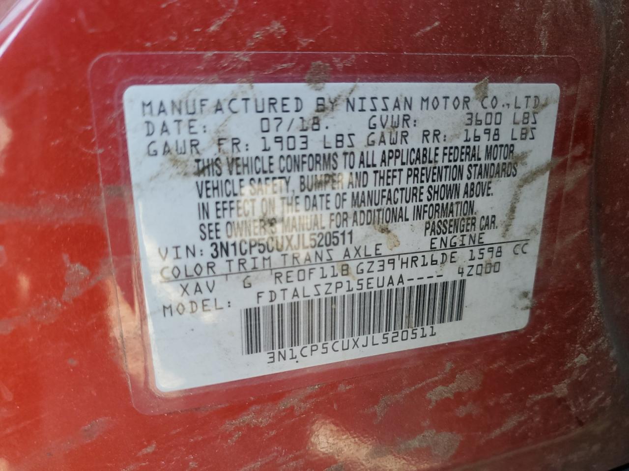 2018 NISSAN KICKS