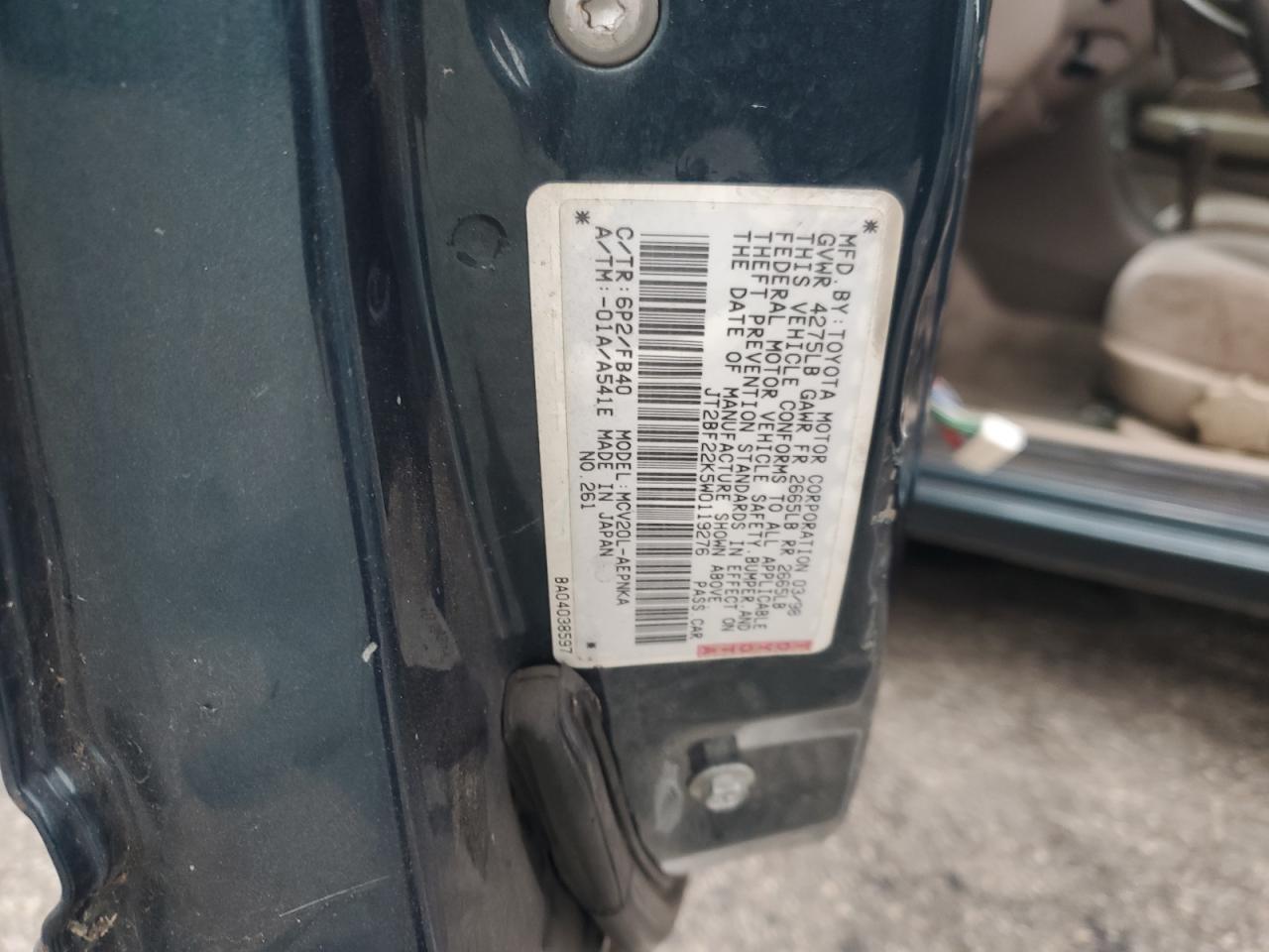 1998 TOYOTA CAMRY