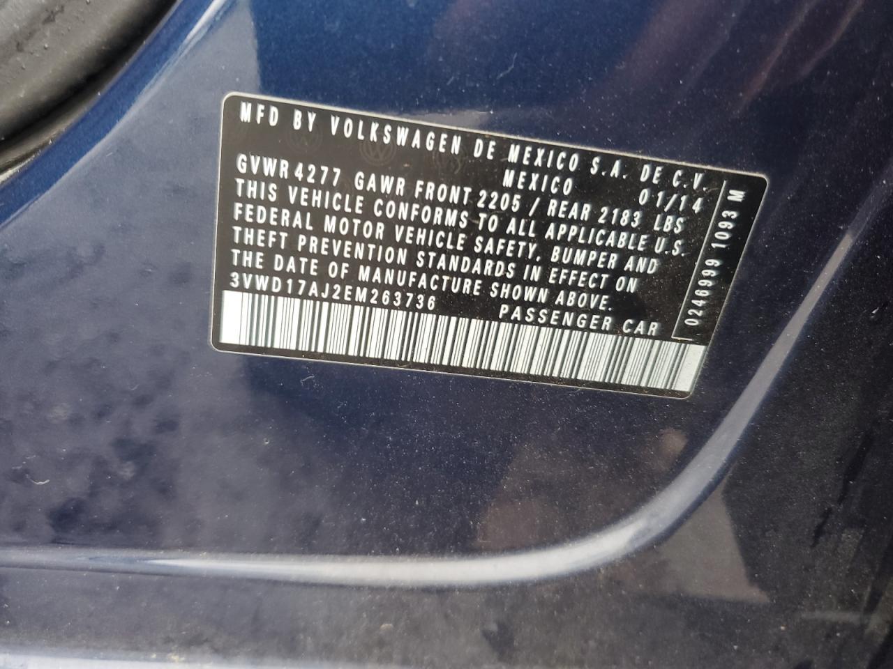 2014 VOLKSWAGEN JETTA