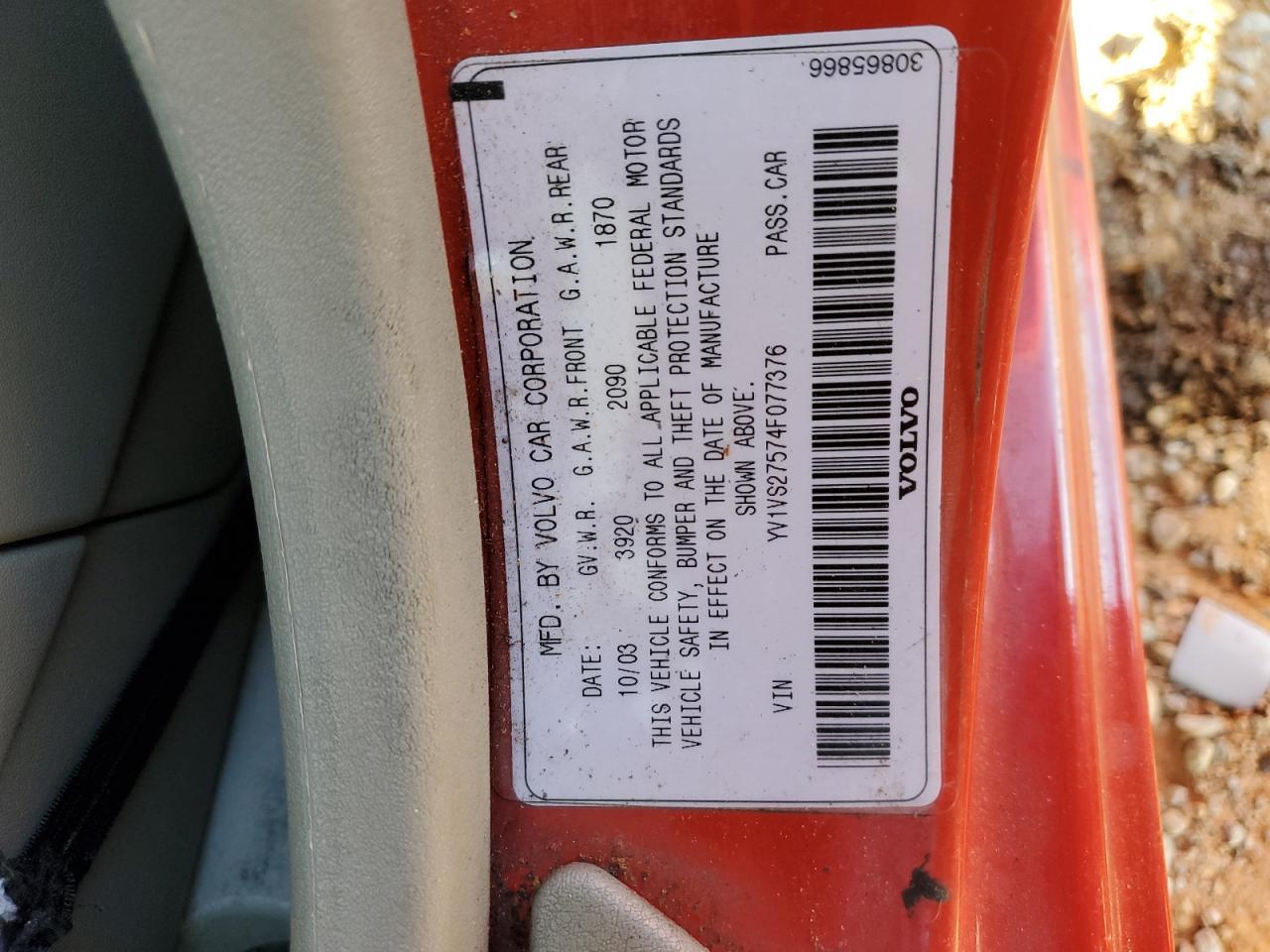 2004 VOLVO S40