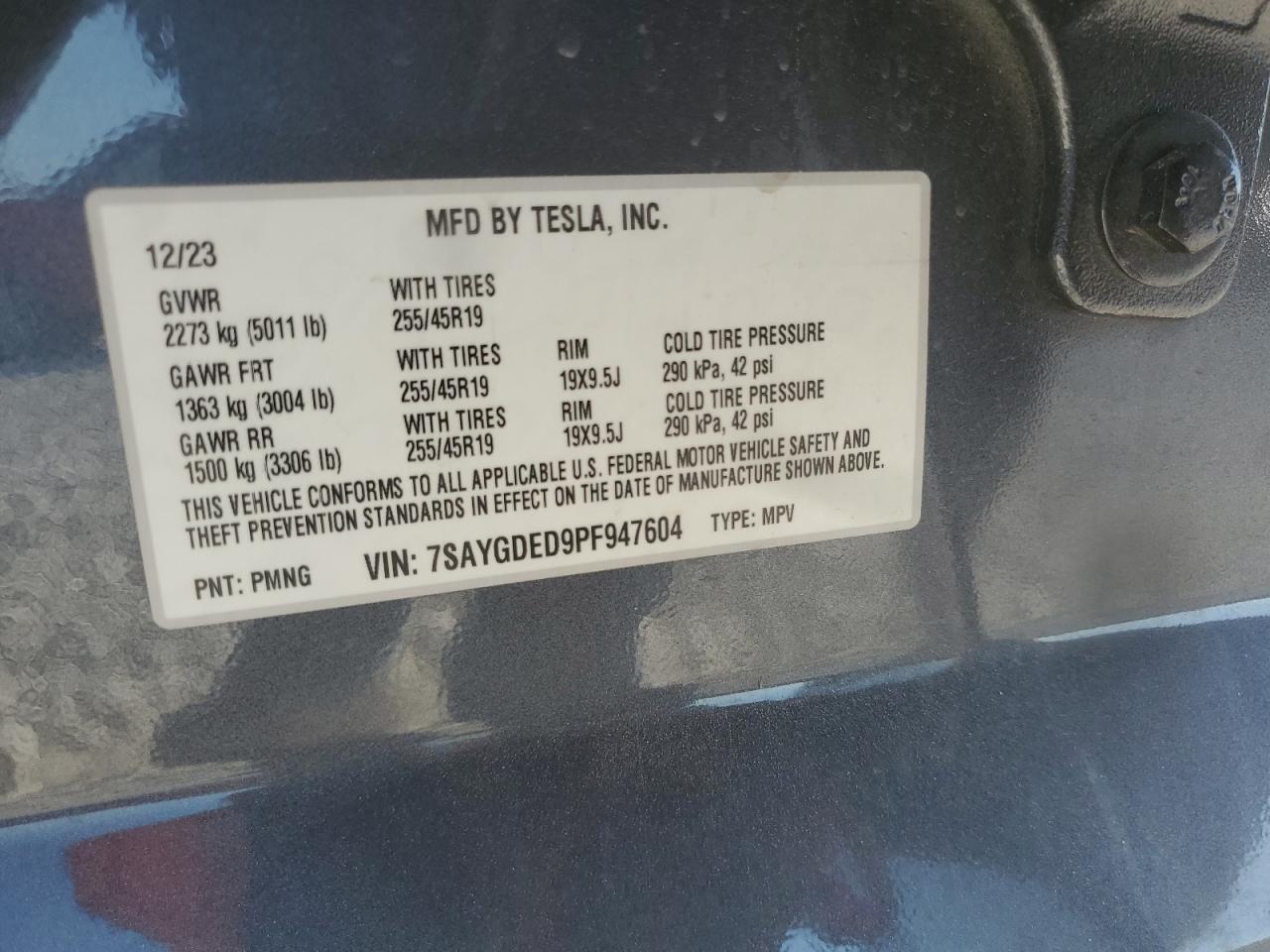 2023 TESLA MODEL Y