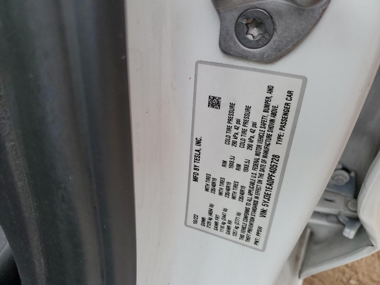 2023 TESLA MODEL 3