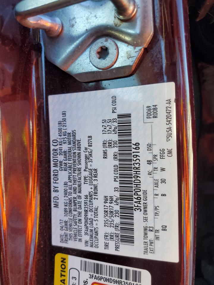 2017 FORD FUSION
