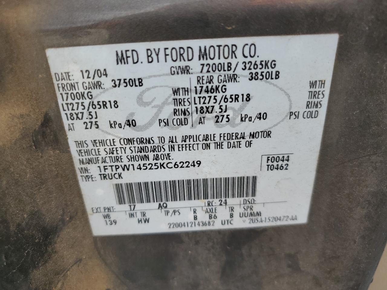 2005 FORD F-150