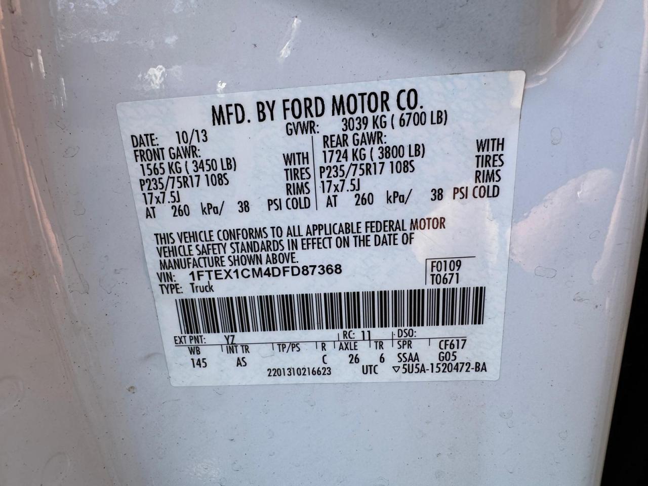 2013 FORD F-150
