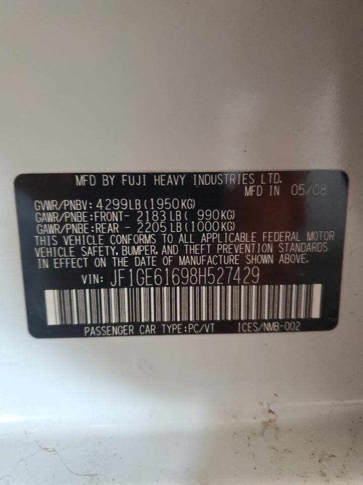 2008 SUBARU IMPREZA
