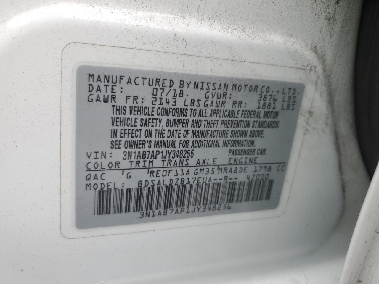 2018 NISSAN SENTRA