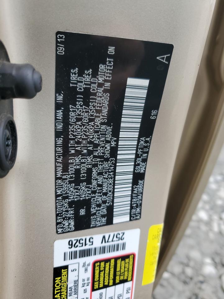 2014 TOYOTA SIENNA