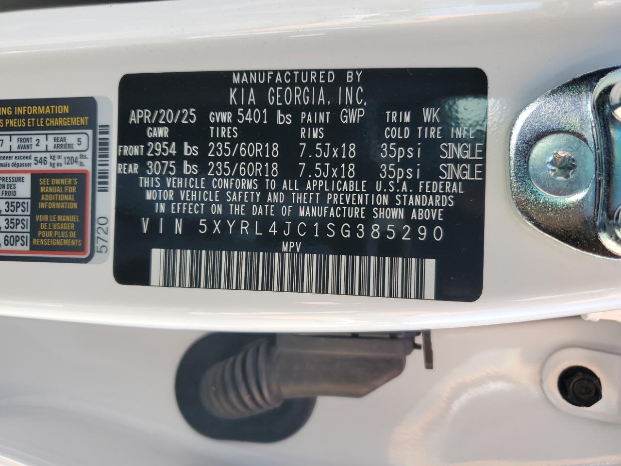 2025 KIA SORENTO