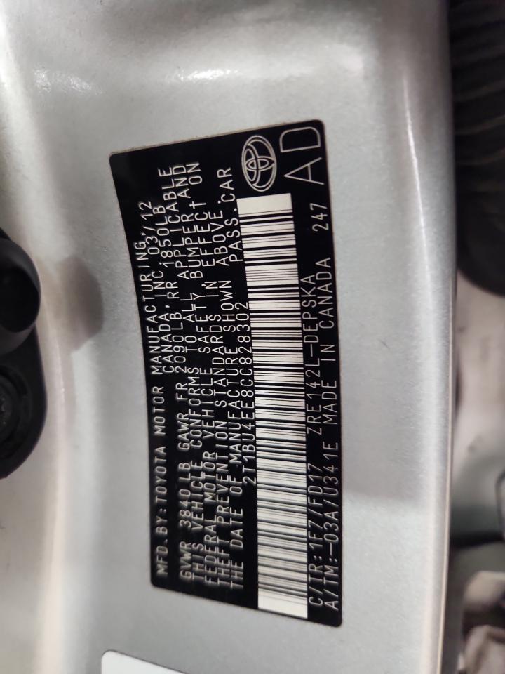 2012 TOYOTA COROLLA