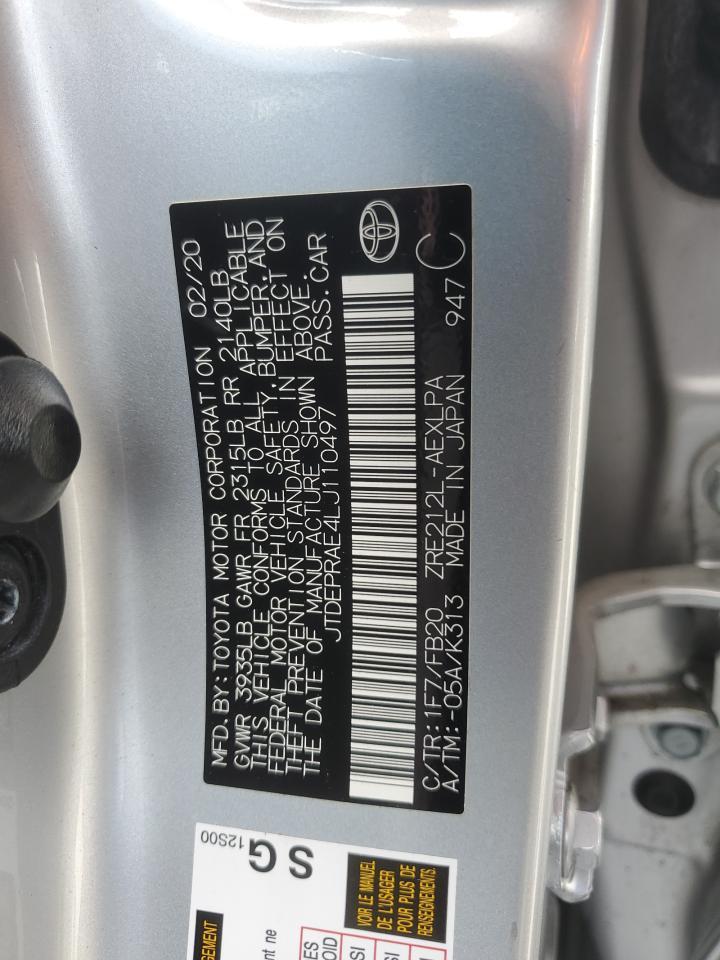 2020 TOYOTA COROLLA