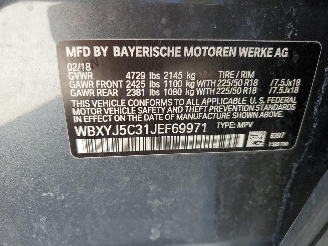 2018 BMW X2