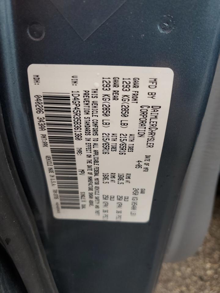 2005 DODGE CARAVAN
