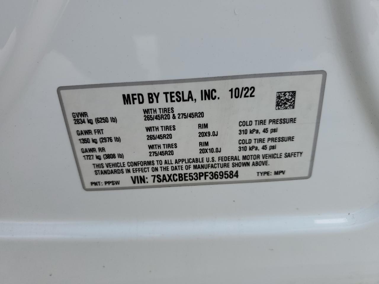 2023 TESLA MODEL X