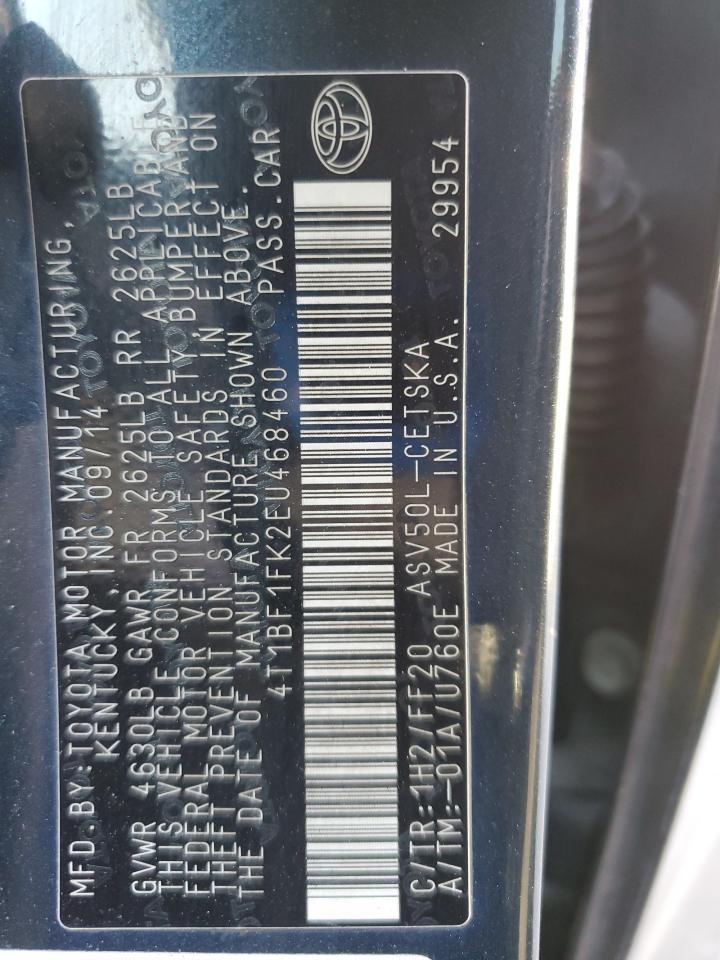 2014 TOYOTA CAMRY