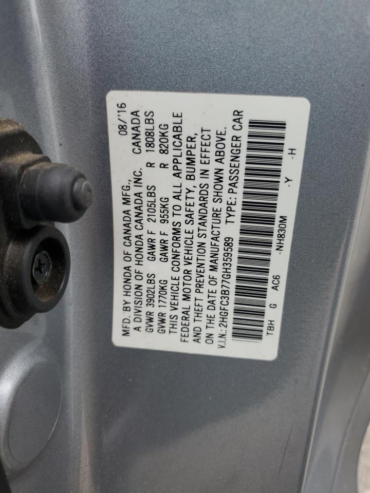 2016 HONDA CIVIC