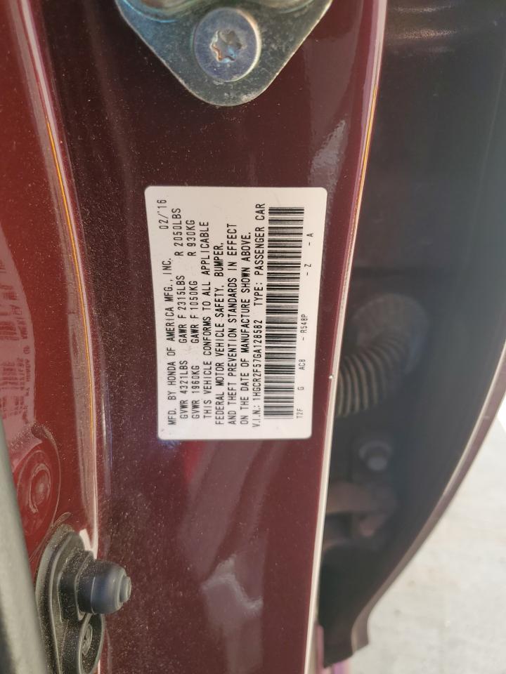 2016 HONDA ACCORD