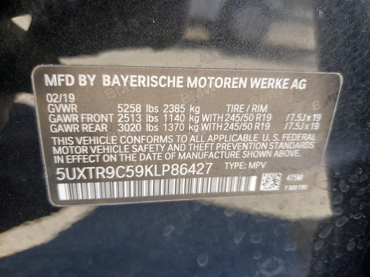2019 BMW X3
