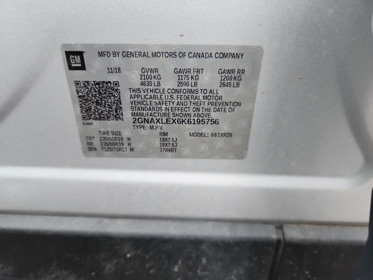 2019 CHEVROLET EQUINOX