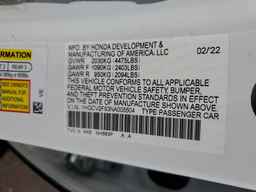 2022 HONDA ACCORD