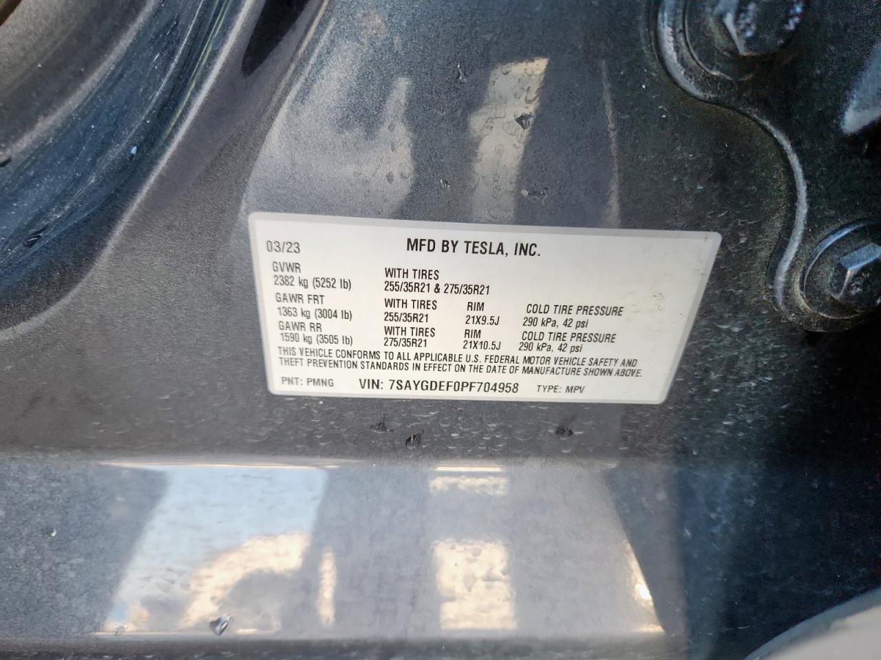 2023 TESLA MODEL Y