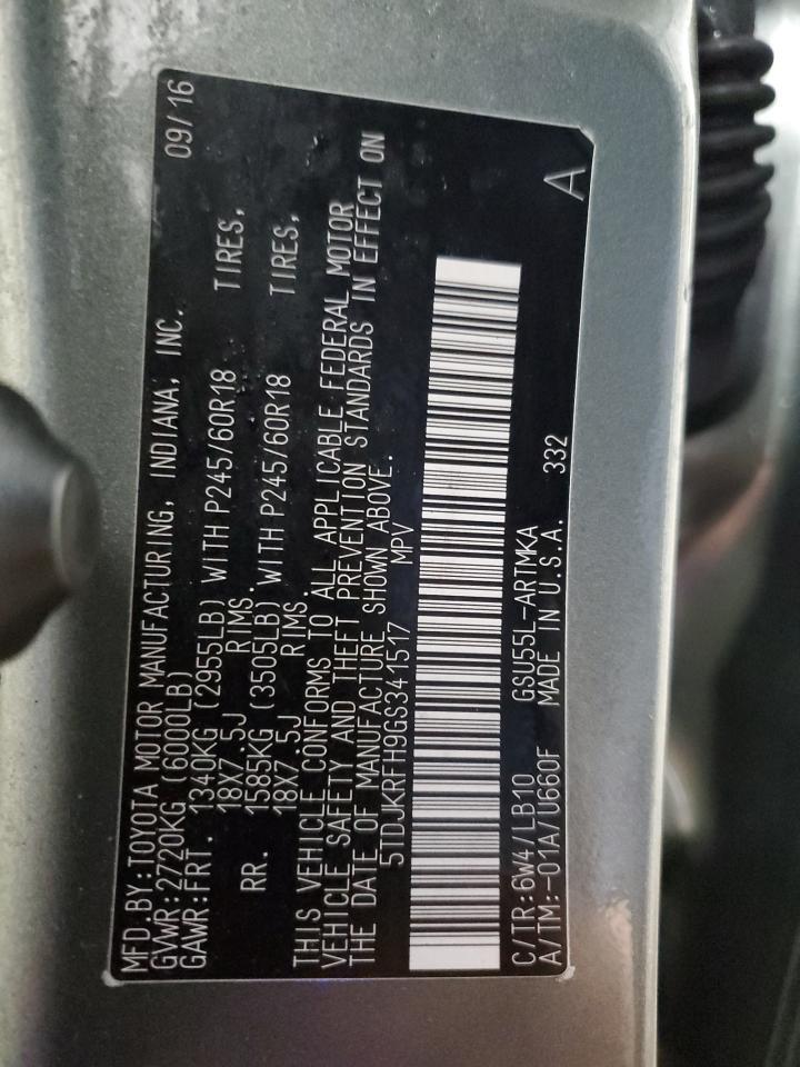 2016 TOYOTA HIGHLANDER