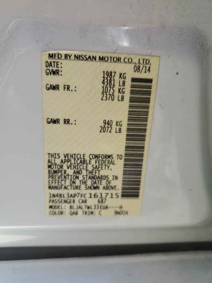 2015 NISSAN ALTIMA