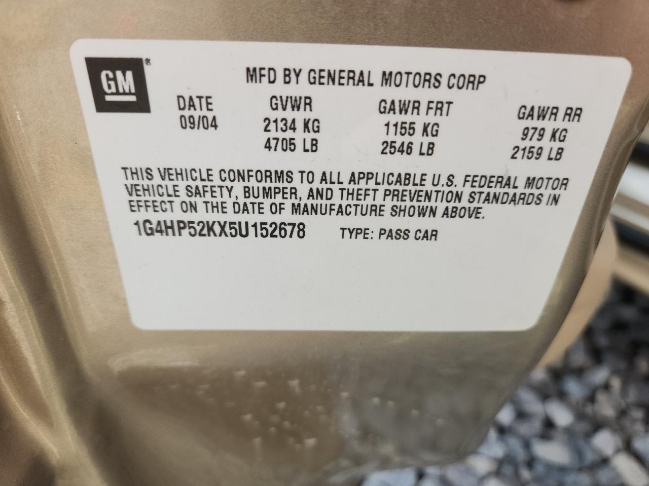 2005 BUICK Lesabre