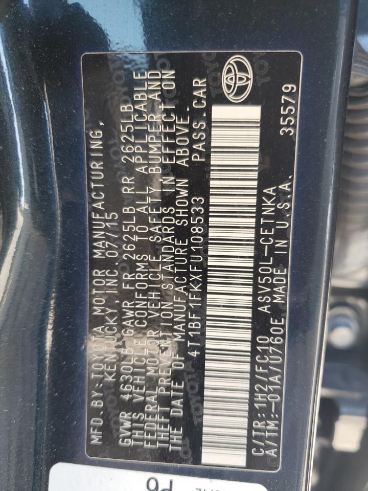 2015 TOYOTA CAMRY