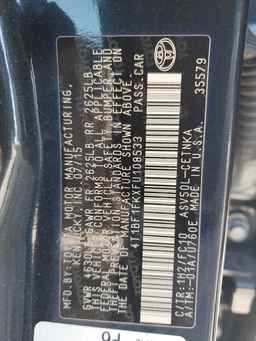 2015 TOYOTA CAMRY