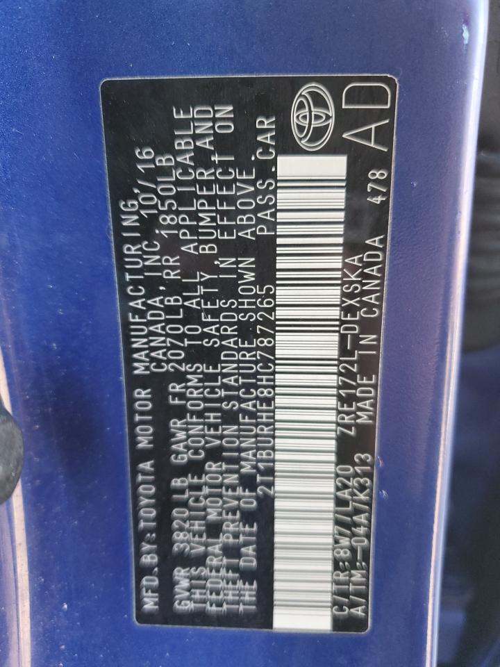 2017 TOYOTA COROLLA