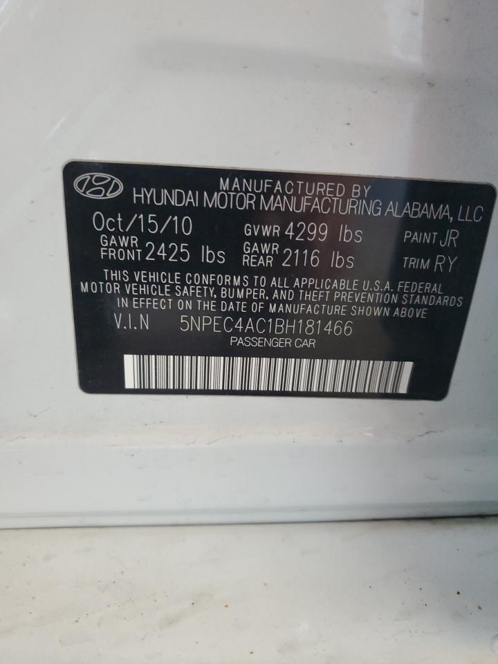 2011 HYUNDAI SONATA