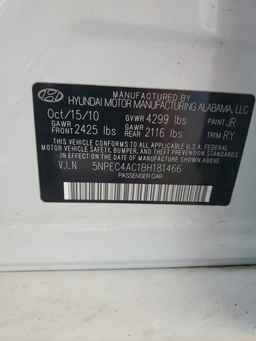 2011 HYUNDAI SONATA