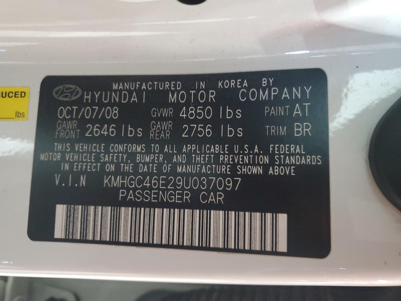 2009 HYUNDAI GENESIS