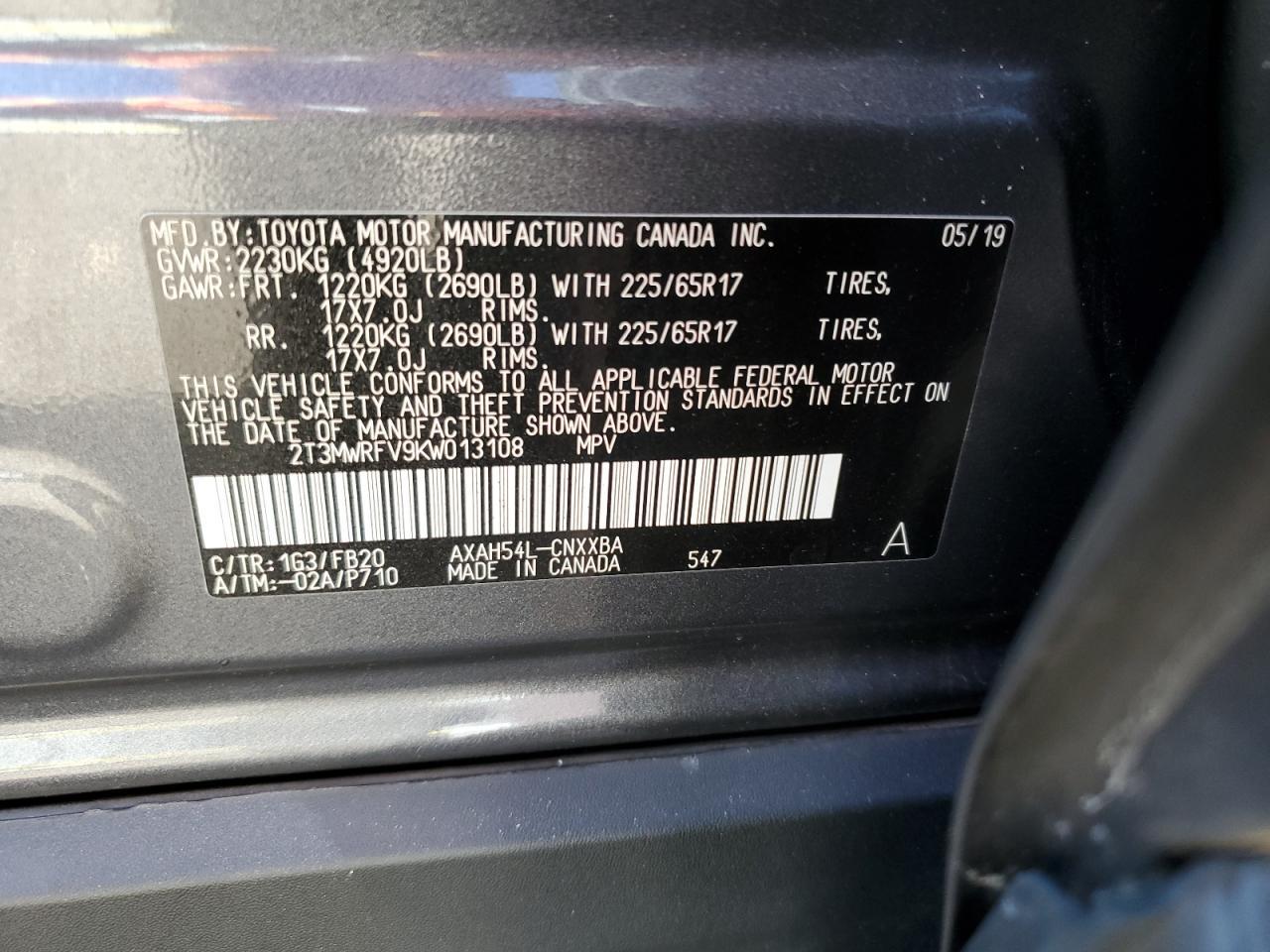 2019 TOYOTA RAV4