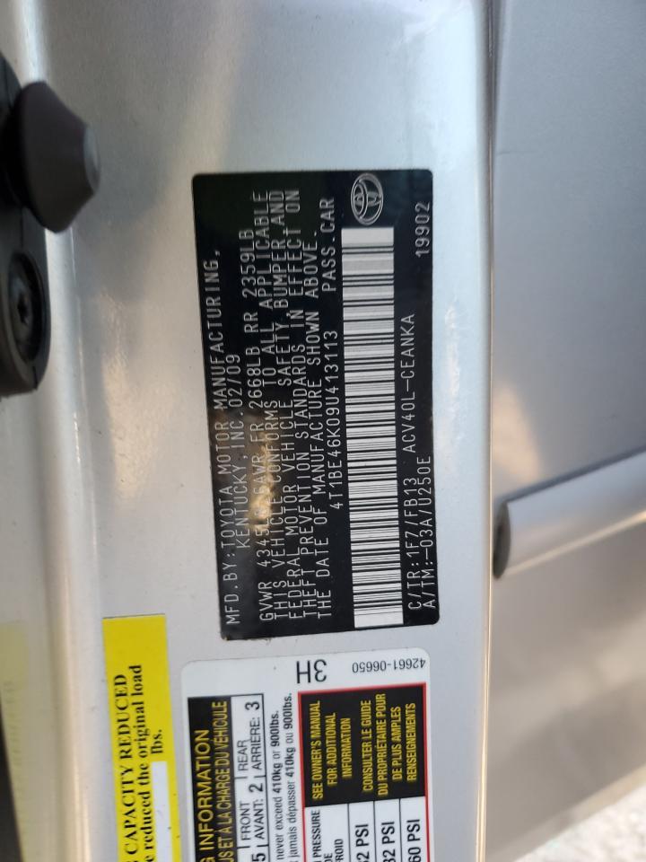 2009 TOYOTA CAMRY